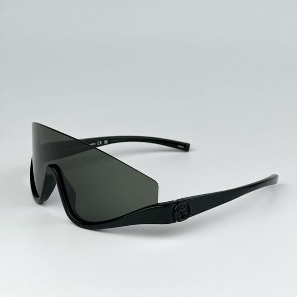 NEW Gucci GG1650S 001 Black Grey Unisex Shield Mask Sunglasses GG 1650S main image 5